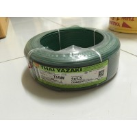 สายไฟ THW 1x1.5 สีเขียว